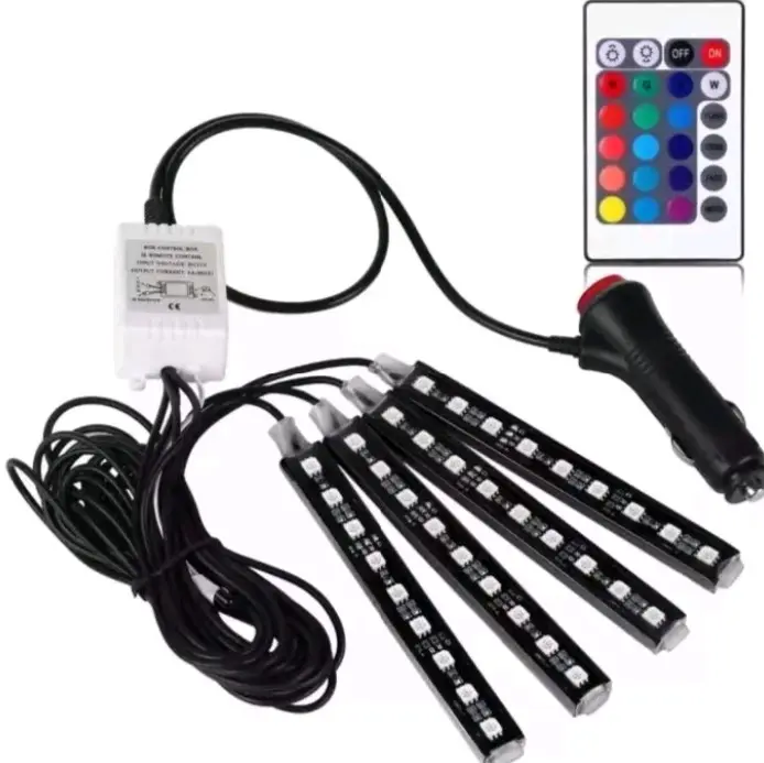 Lampu led kolong dashboard mobil rgb remot lampu led kolong mobil rgb 1