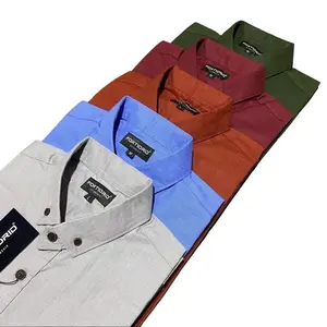 FORTIORID Kemeja Polos Lengan Pendek Pria Bahan Katun Premium Formal Casual