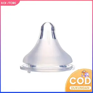 Koi Store Dot bayi 5cm Wide Neck Dot Nipple Peristaltic Leher lebar/ empeng bayi 2 lapis Cegah luapan Dot