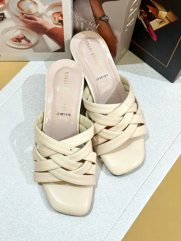 Sandal Wanita Termurah hak 5 cm KY (ANYAM) 4