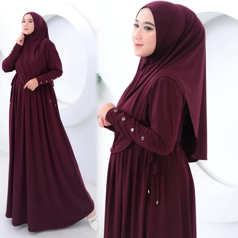GAMIS MIELA INNARA BASIC SET HIJAB BUSUI (FREE HIJAB BERGO)