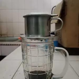 SET PERANGKAT PENYARING KOPI FILTER STAINLESS DRIP POT COFFE SHOP