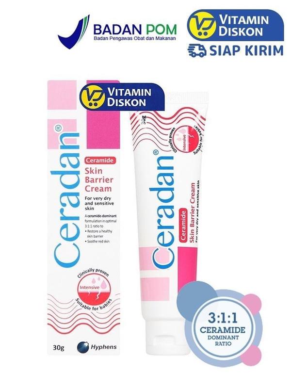 Ceradan Ceramide Dominant Skin Barrier Cream 30 Gr | Krim Pelembab Pereda Iritasi Pada Kulit Mencerahkan Moisturizer Pencerah Perawatan Wajah 0