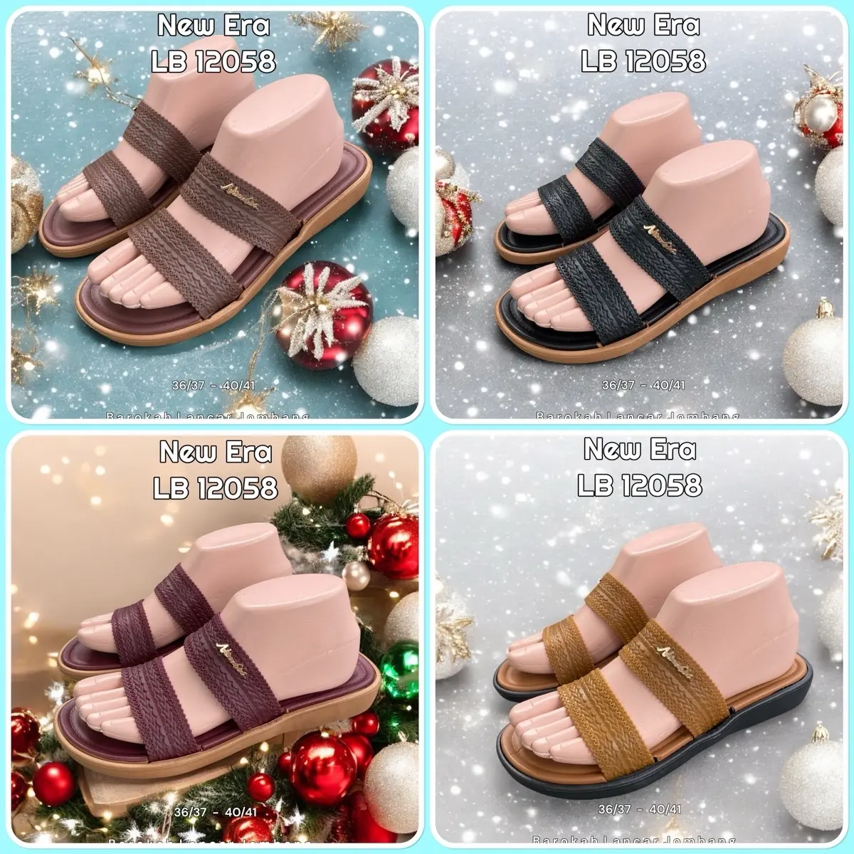 SANDAL SLOP KARET WANITA NEW ERA LB 12058 ORIGINAL Sendal