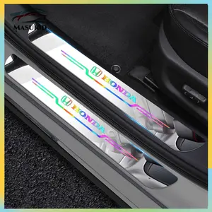 4pcs Sticker Pelindung Sill Plate Stiker Akrilik Stiker Pelindung Pintu Mobil Universal