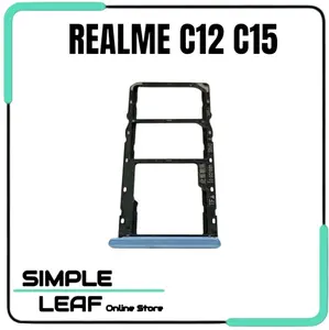 Simtray Tempat Kartu Sim For Realme C12 C15 Simlock Slot Simcard