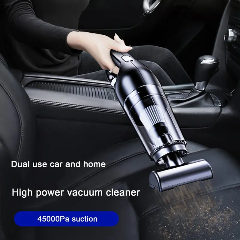 Máy Hút Bụi Cầm Tay Mạnh Mẽ, Máy Hút Bụi Không Dây 120W, Máy Hút Bụi Ô Tô, Với Vòi Phun Khoảng Cách Cực Dài, Đa Chức Năng, Thích Hợp Sử Dụng Tại Nhà, Công Suất Hút 9000 Pa