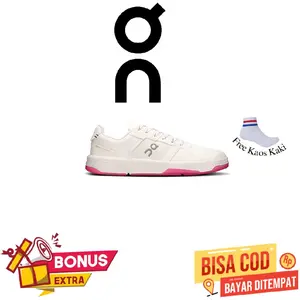 Sepatu Tenis/Padel On Cloud The Roger Cloubhouse White Pink