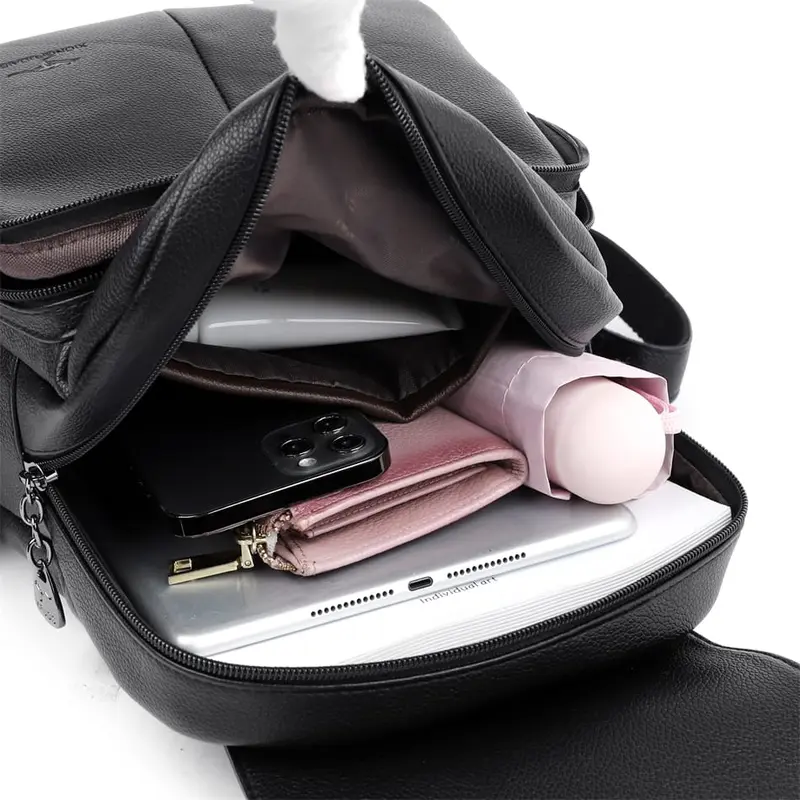 Tas Ransel Wanita Import Murah Fashion Terbaru dengan Fitur Kedap Air Kulit 3
