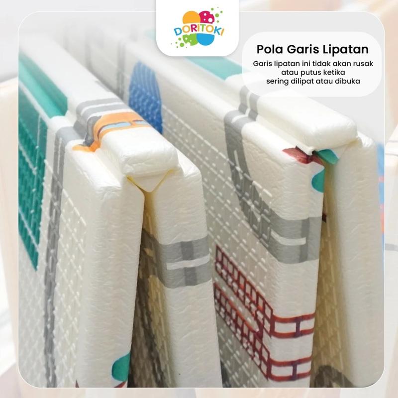 Doritoki SNI Matras Bayi 180x200x1cm Playmat Bayi Karpet Lipat Anak/Bayi Polos Tikar Lipat 7