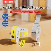 Gambar Niimbot N1/B18 Kertas Label Transfer Panas Transparan Tahan Air & Tidak Pudar Kompatibel dengan Printer B18/N1 Label Bening Putih dan Kabel - Transparan14x30 dari Niimbot Official Shop Kab. Tangerang 1 Tokopedia