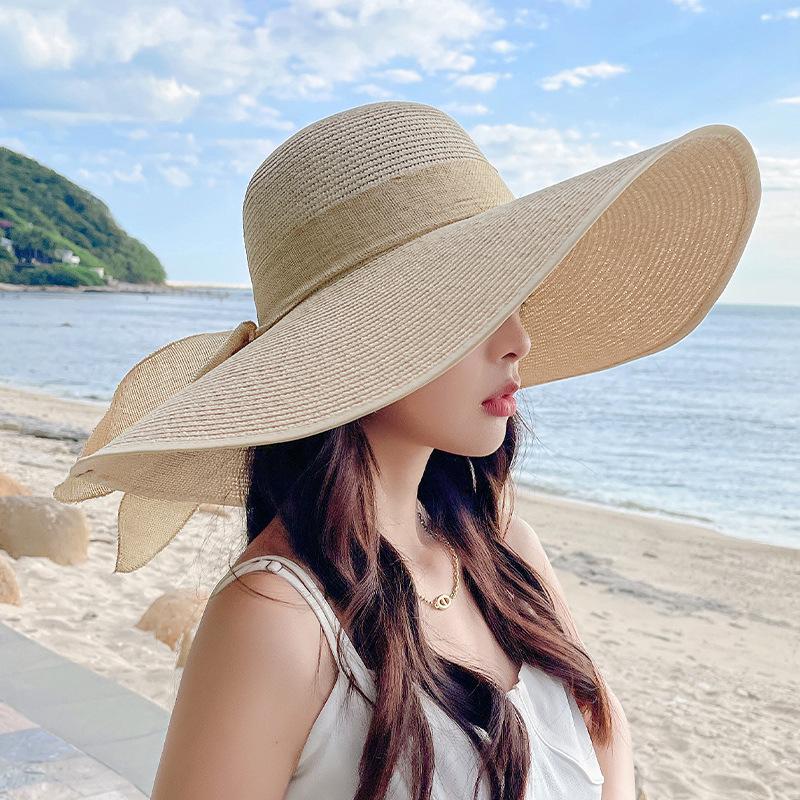 Mũ Rơm Chống Nắng, Dành Cho Nữ, Rộng Vành, Mũ Mùa Hè, Chống Tia ...