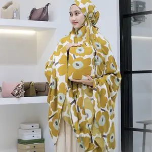 FYLA Mukenah Rayon Viscose Motif Bunga Dewasa  Nyaman