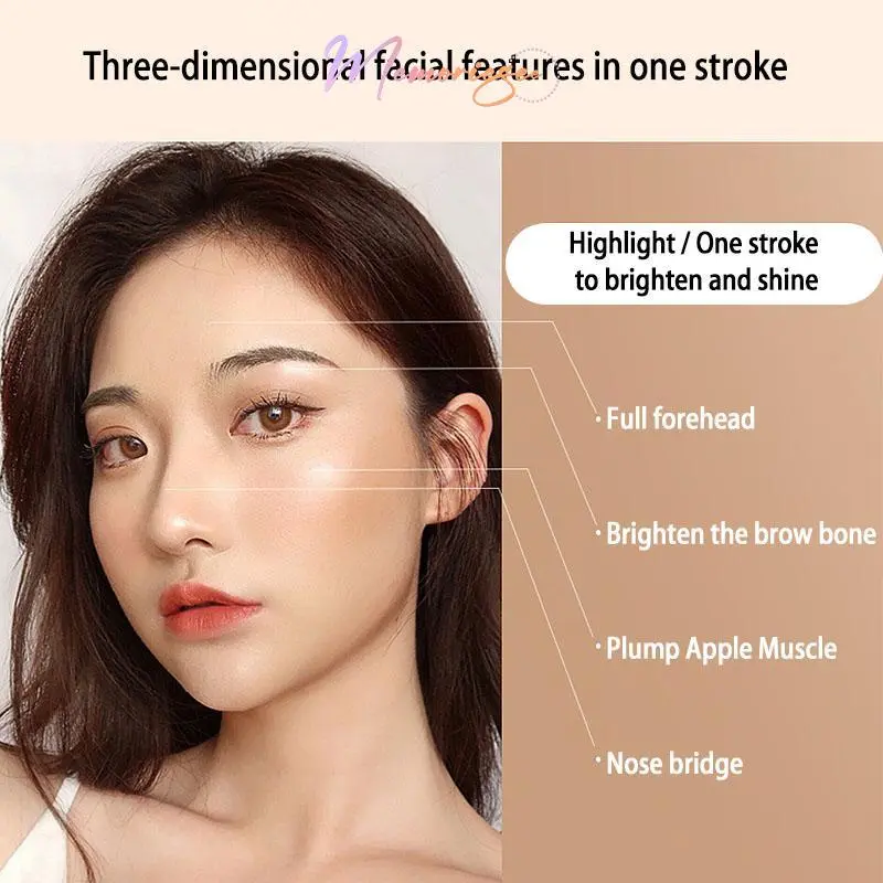 【COD&Ready✨】Contour Duo Concealer Highlighter Stick 2in1 Color 3D Face Geometry Lasting Wajah Multi-use Make up Pensil-M 6