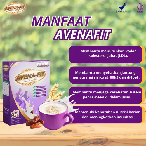 Avenafit Paket 3 Box Sereal Sehat Untuk Menurunkan Kolesterol | COD BISA BAYAR DI RUMAH Granola Food Oatmeal Diet Cereal 1