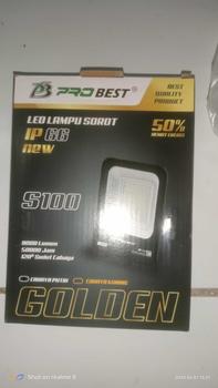 Product Review of Lampu sorot led/lampu tembak led 100 watt putih super bright - merk Probest Golden from M**D K**I 0