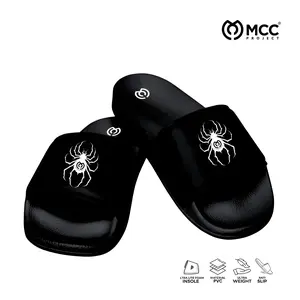 Sandal Selop Pria Terbaru Kekinian Motif Spider Sandal Cowok Keren Kasual Ukuran 39-43 Shoes Casual Elegant Slippers Karet Sendal Wanita