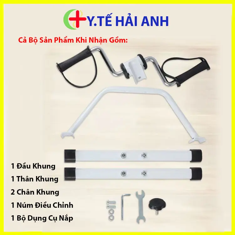 Xe Đạp Tập Tay Chân Mini, Dụng Cụ Tập Tay Chân Tiện Lợi( Cơ Trắng) 6