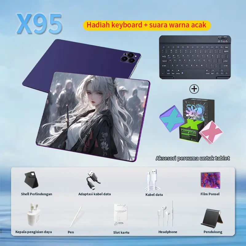 Dark purple+Keyboard+Speakers