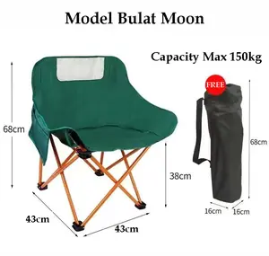 Kursi Lipat kemping sandaran Folding Chair camping 150kg Kain Oxford Portable Outdoor bangku lipat
