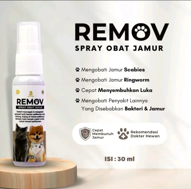 REMOV Obat Tetes Dan Spray Untuk Kucing Dan Anjing 2