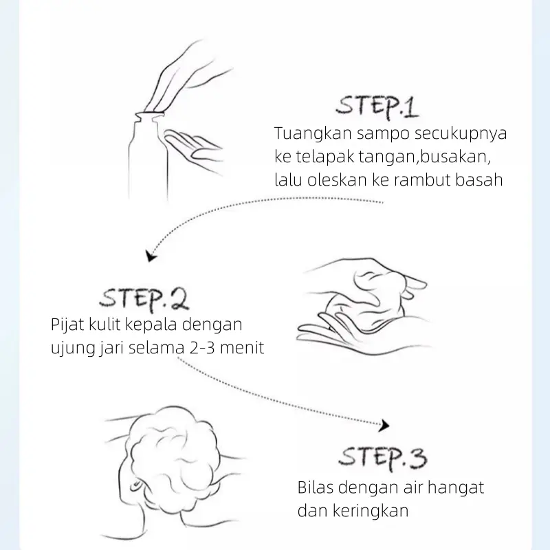 NIPPORI Selenium Disulfide Haircare Shampoo Helps control oil and dandruff Membantu mengontrol minyak dan ketombe Gatal Perawatan Sampo 300ML 6