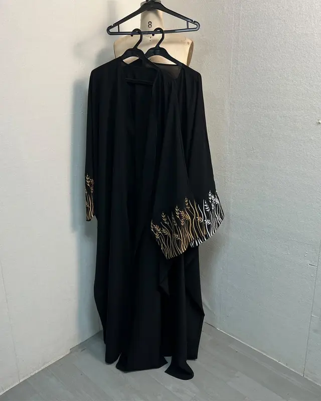 Gamis Abaya turki remaja Lebaran 2025 bordir terbaru 1