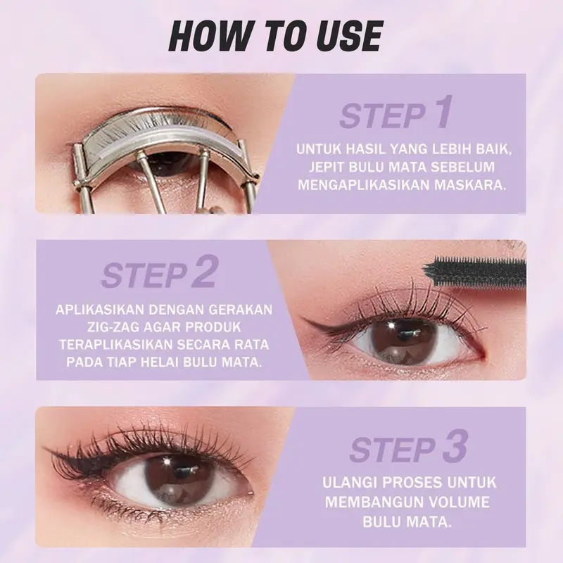 -kaheesha- BNB barenbliss Korean Roll To Volume Mascara, Roll To High dan Roll To Length 「Long Lasting Waterproof Smudgeproof」 4