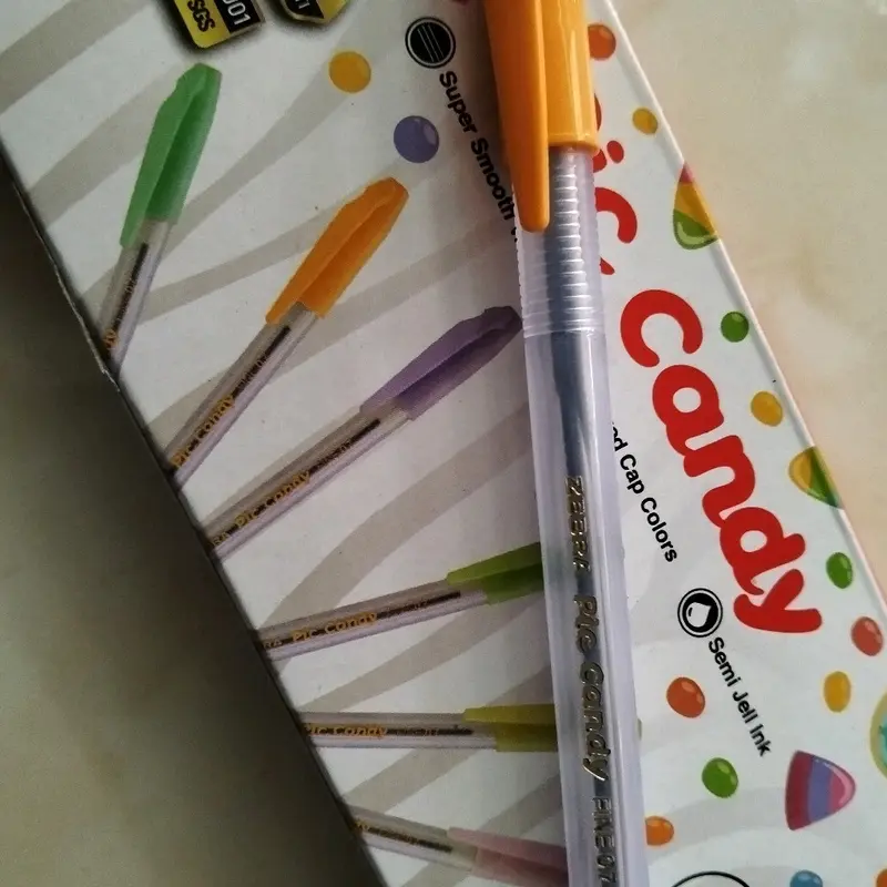 harga perPAk pulpen pic candy pulpen super smooth writing 6 mixed cap colors semi jell ink Stationery 1