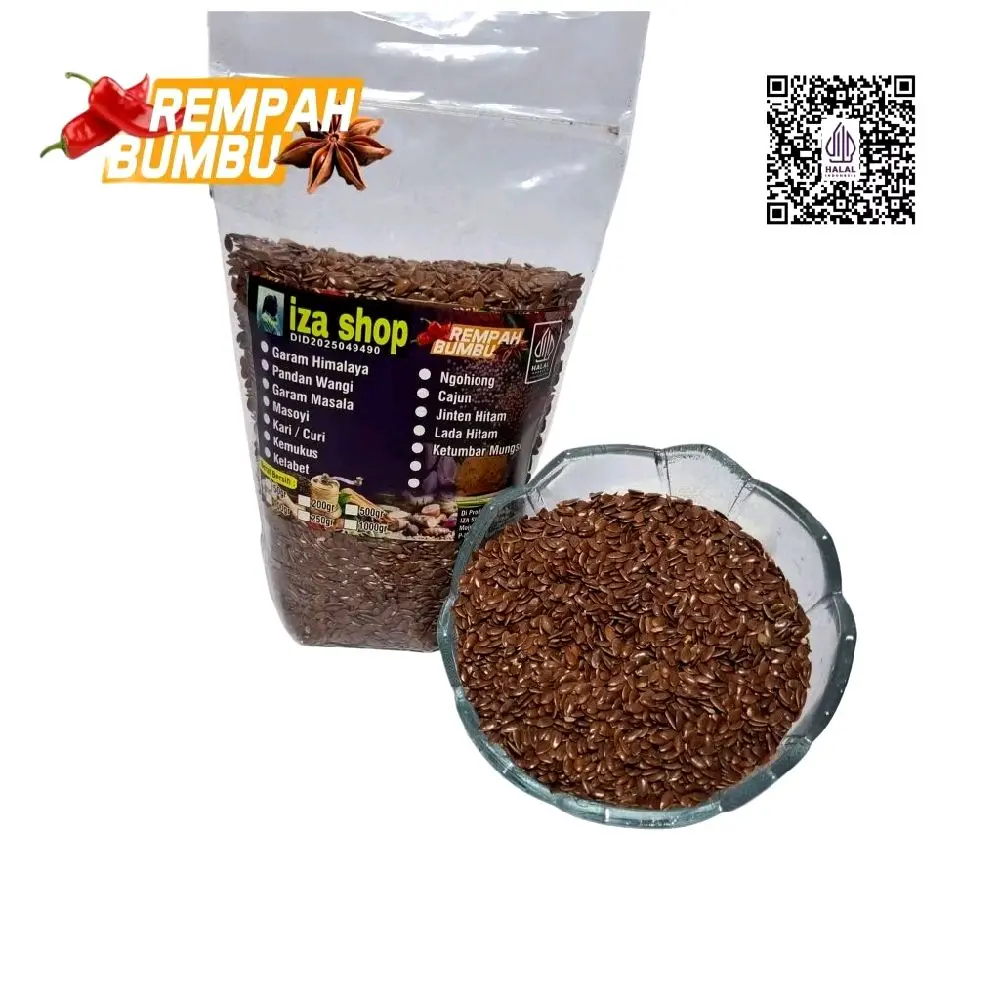 IZA SHOP Biji Rami Kering Flax Seed 100/200gr