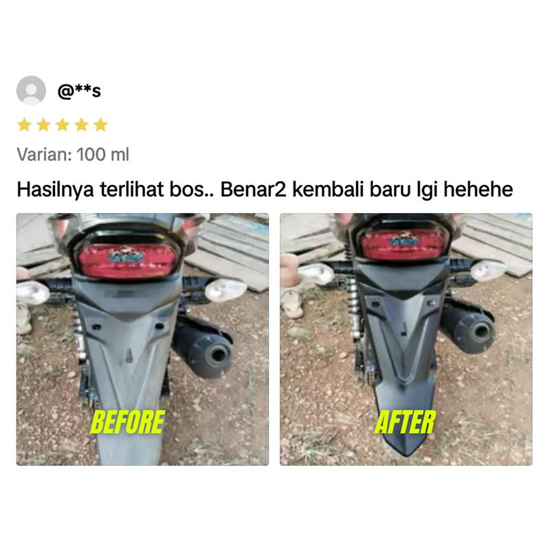 Penghitam Body Motor Mobil Permanen Glatz Back to Black Car 4
