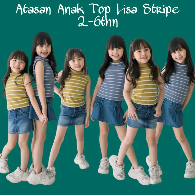 ATASAN ANAK TOP LISA STRIPE 2-6TH 2