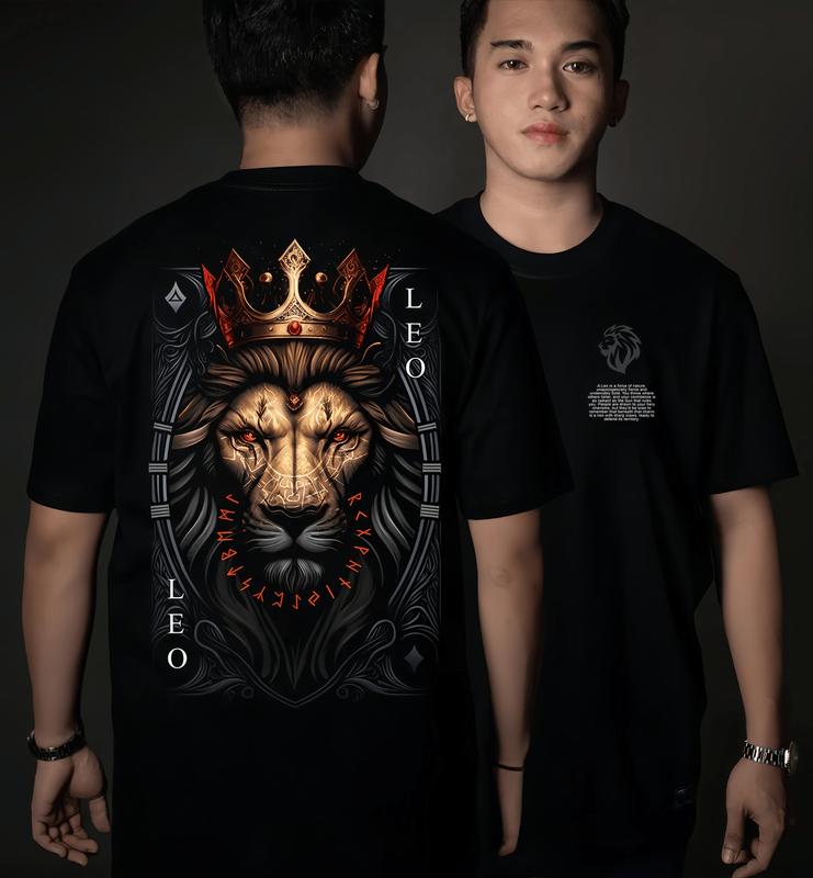Kaos Zodiak terbaru, gaya streetwear, modis dan trendi, bahan katun, unisex untuk pria dan wanita. 4