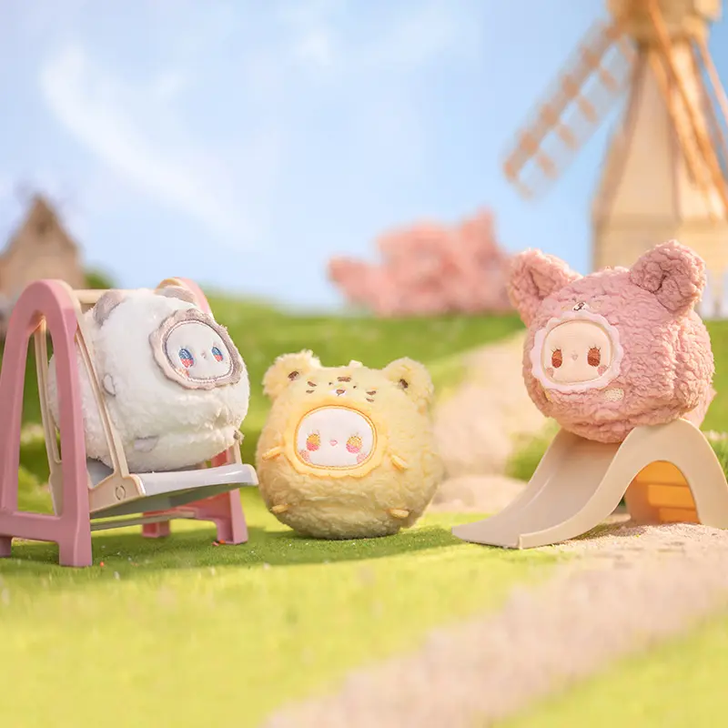 OHSOME EMMA Blind Box Gacha Set Koleksi Figure EMMA RUA RUA ZOO TUAN TUAN Plush Keychain Series (1/6) - PRODUK RANDOM 6