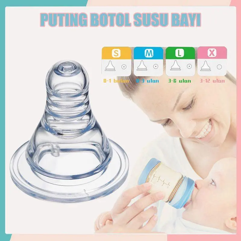10PCS Dot Botol Bayi 3.8cm standard pacifier Dot Nipple SLIM NECK Dot Ulir BPA free empeng bayi XNZ 5
