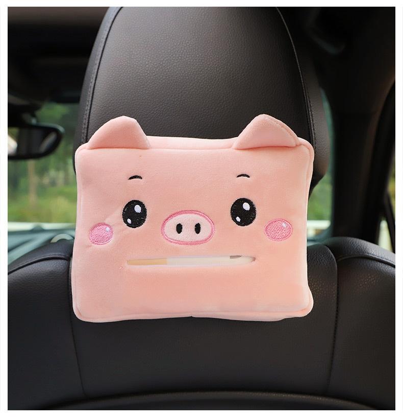 Product Introduction of Cartoon Car Tissue Box Creative Cute Car Chair Back Sunshade Armrest Box Multifunctional Car Tissue Box 24