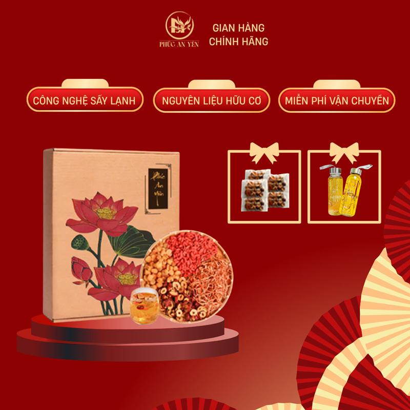 [TẶNG BÌNH TẶNG 5 GÓI] Mua Hộp 30 gói Trà Đông Trùng Tứ vị Tặng kèm 5 gói, Tặng Bình thủy tinh, Nguyên Liệu Hữu Cơ Sấy Lạnh Táo Đỏ, Kỷ Tử, Nấm Đông Trùng, Long Nhãn ... Tea Nước Trà Chè