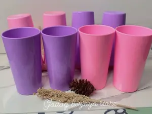 PROMO 6 PCS GELAS MELAMIN ASLI DINNERWARE 400ML TEBAL DAN TAHAN PANAS