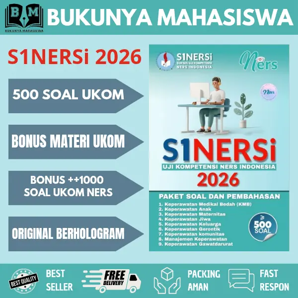 TERBARU SINERSI 2026 KUMPULAN SOAL UJI KOMPETENSI NERS INDONESIA 2026 SINERSI 2026 UJI KOMPETENSI NERS INDONESIA 2024 TINJAUAN MOSBY EDISI 2 SINERSI 2024 UKOM NERS UKOM D3 KEPERAWATAN ORIGINAL BUKU SINERSI UJI KOMPETENSI NERS INDONESIA