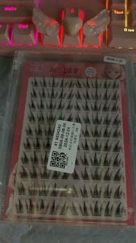Product Review of 10 Rows 3D Self-adhesive False Eyelashes Reusable Segmented Transparent Stem Glue-Free Eyelash Extension Eye Makeup from K**🫦 0