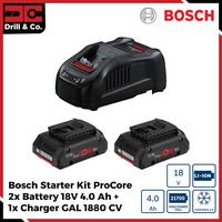 Gambar Bosch Starter Kit Procore 18V 4.0Ah / Pengisi Daya Set dari Drill&Co Kota Administrasi Jakarta Barat 1 Tokopedia