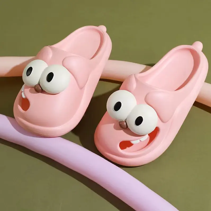 Sendal Selop Wanita Dewasa Sendal Selop Sendal Karet Wanita Karakter Anti Slip，Sandal untuk pasangan 8