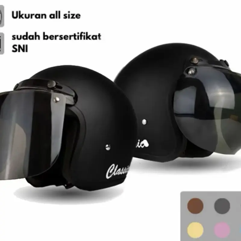 HELM clasice garis//Helm BOGO terlaris