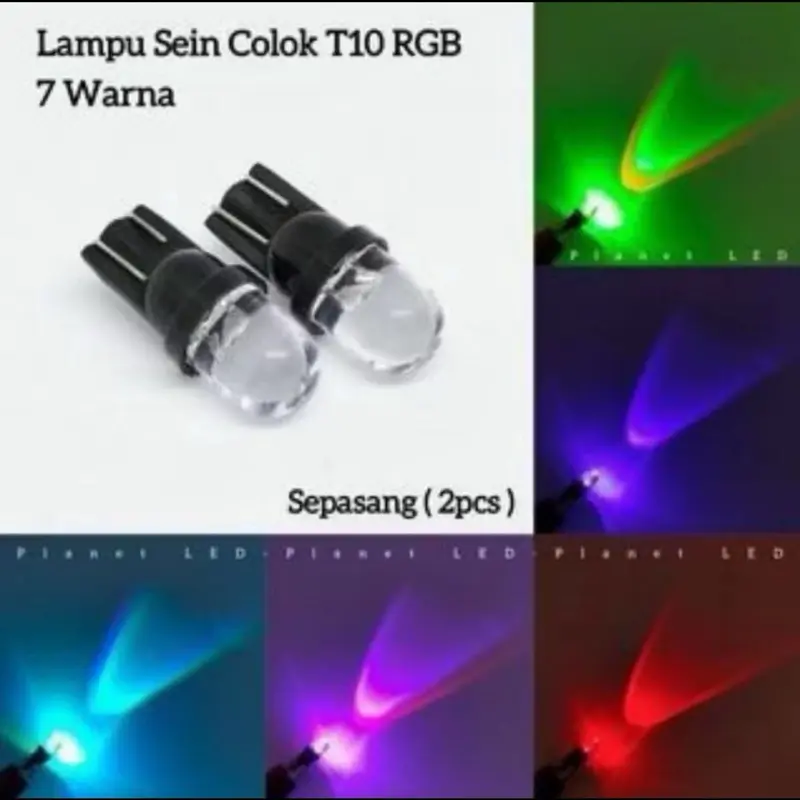 Led Untuk lampu Sein- Sen-Senja- Indicator gigi Dll 7Warna (2Pcs/sepasang)