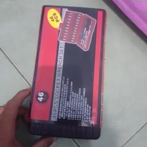 Set Kunci Sok Socket Set 46 pcs Mobil Motor Lengkap Socket Tool Kit set Pas Ring  Motor Mobil