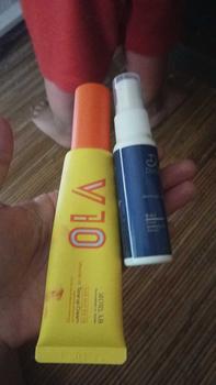 Product Review of MORLAB - PAKET COMBO BRIGHT ( 1 PCS MORLAB V10 VITMANIN TONE UP CREAM + 1 PCS NOURISHING BRIGHT GLOW MIST ) BPOM from s**9 1