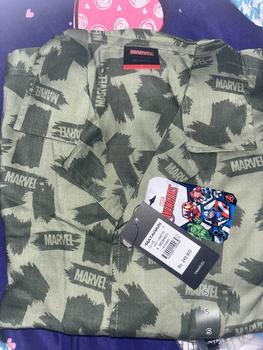 Product Review of Marvel all Logo Kemeja Casual Pria 120284587 from R**m 1