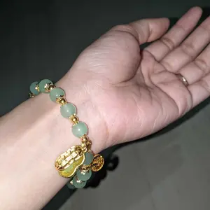 COD iSoul Gelang Pembawa Rezeki Hoki Giok Kelinci Chindo Perhiasan Warna Merah Anti Karat