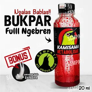 SEMPATI Kamisama Metabolisme Water Pakan Minuman Vitamin Burung Pleci Konin Sogon Ninja Suplemen Doping Burung Gacor Vitamin Dextro Pleci