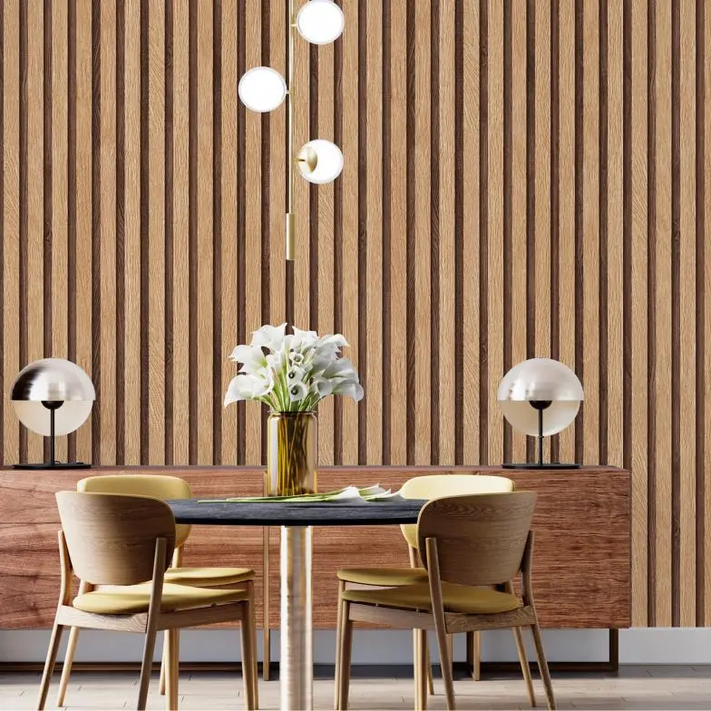 Retro Wood Color 3d Stereo Wood Grain Wallpaper Pvc Living Room Japanese Tatami Ceiling Wood Grain Wallpaper Manufacturer